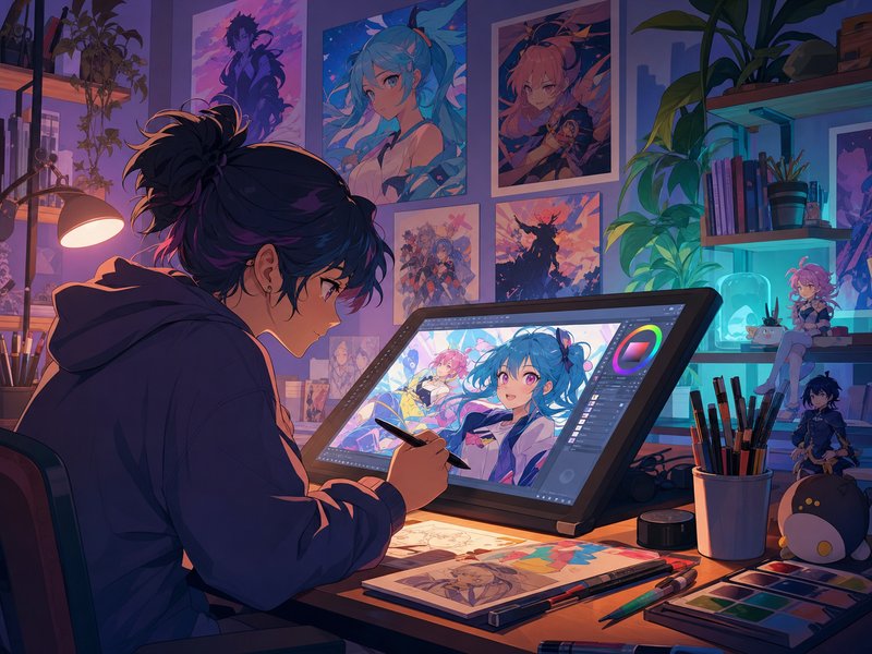海角社区 - 动漫数字艺术创作教程